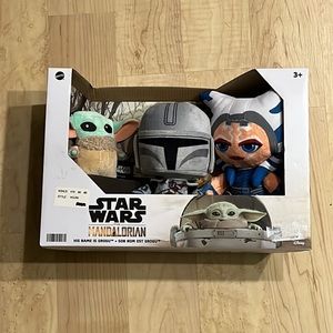 Mattel Star Wars The Mandalorian 3-Pack Plush Set Grogu Yoda Ahsoka Tano